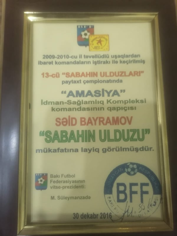 Uşaq futbolunun parlayan ulduzu Said Bayramov -