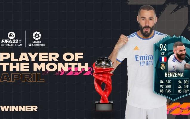 Benzema La Liqada ən yaxşı oyunçu seçildi